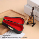 8cm Collection Decorative Ornaments Mini Violin Wooden Gifts