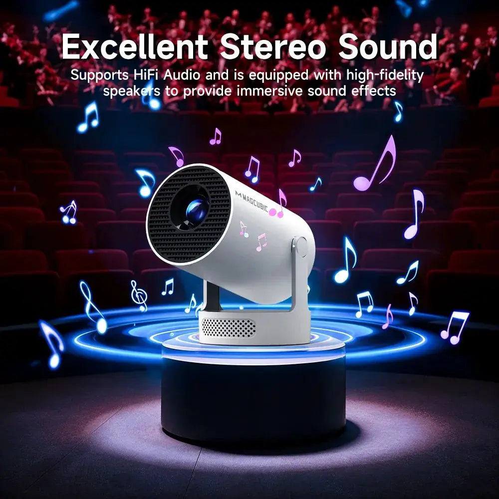 8K Dual WiFi Projector Android 14 Portable Home Theater For Movie Night Lovers - OurLum.com