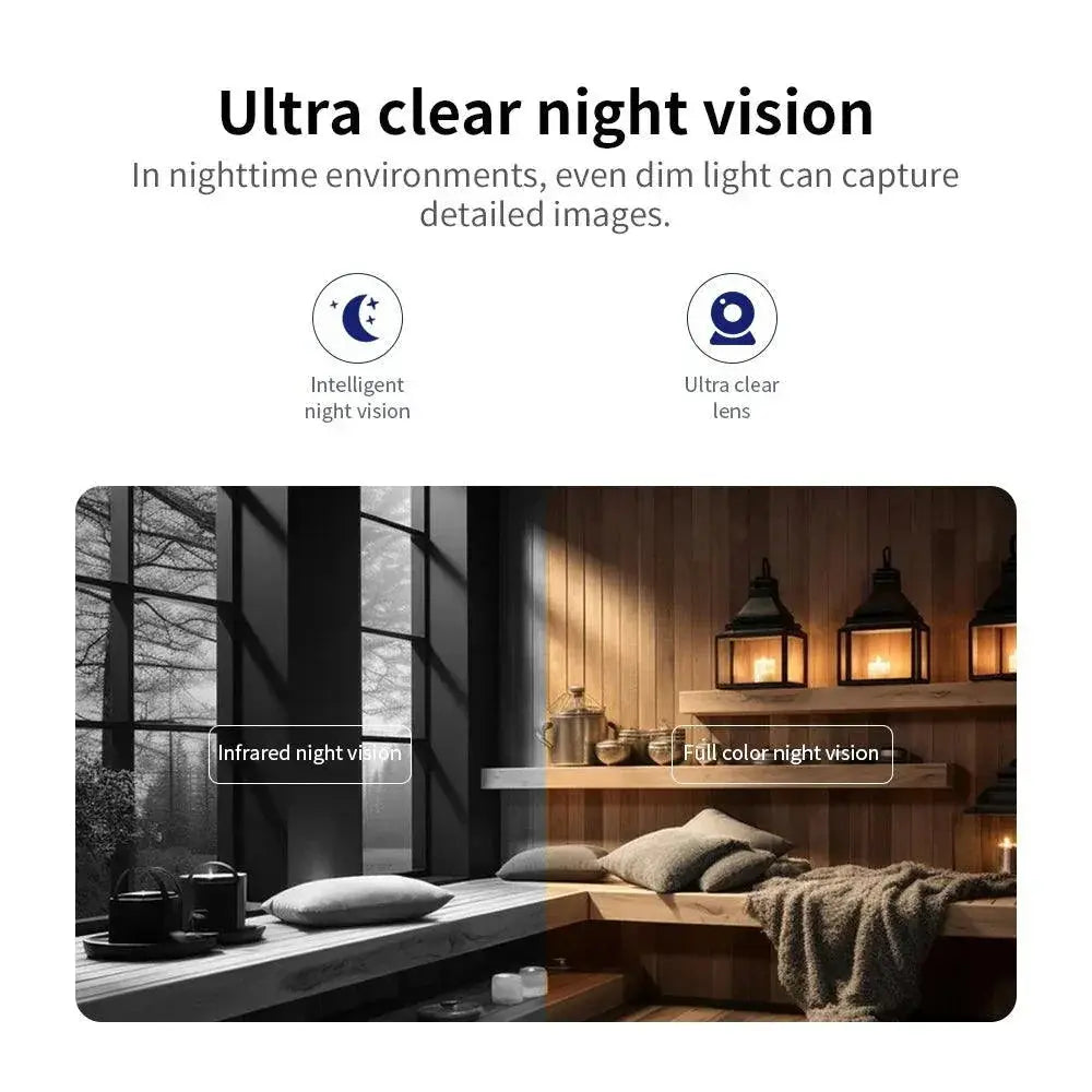 8MP 4K WiFi Dome Security Camera With Night Vision Audio