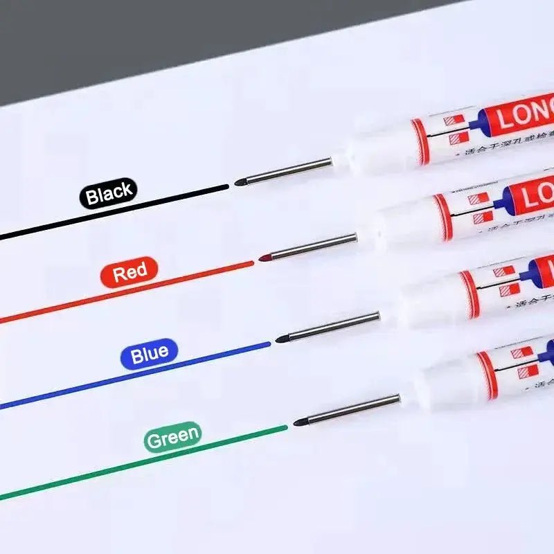 8Pcs Set 20mm Deep Hole Long Nib Markers For Metal Perforating Pen DIY Projects