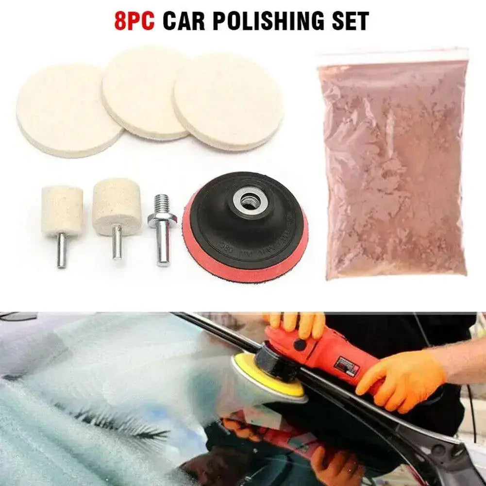 Cerium Oxide Powder Watch Glass Polishing Kit 8Pcs 4 Oz