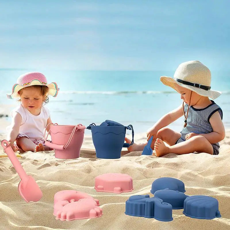 8 Piece Beach Toys Set Eco Friendly Silicone BPA Free Fun