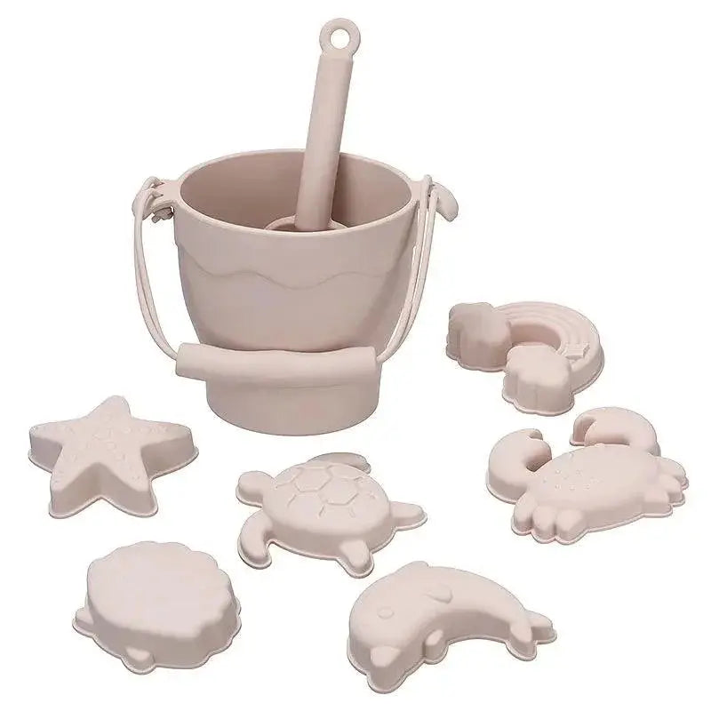 8 Piece Beach Toys Set Eco Friendly Silicone BPA Free Fun