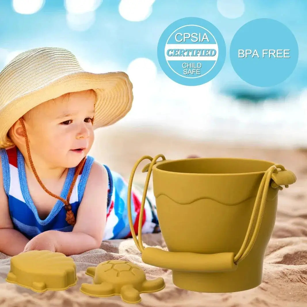 8 Piece Beach Toys Set Eco Friendly Silicone BPA Free Fun