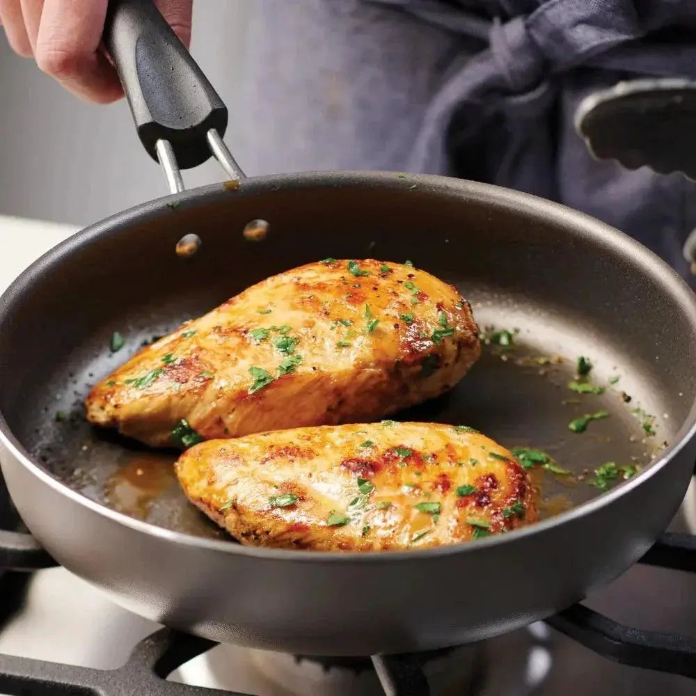9 Piece Non Stick Cookware Set With Glass Lids For Cooking