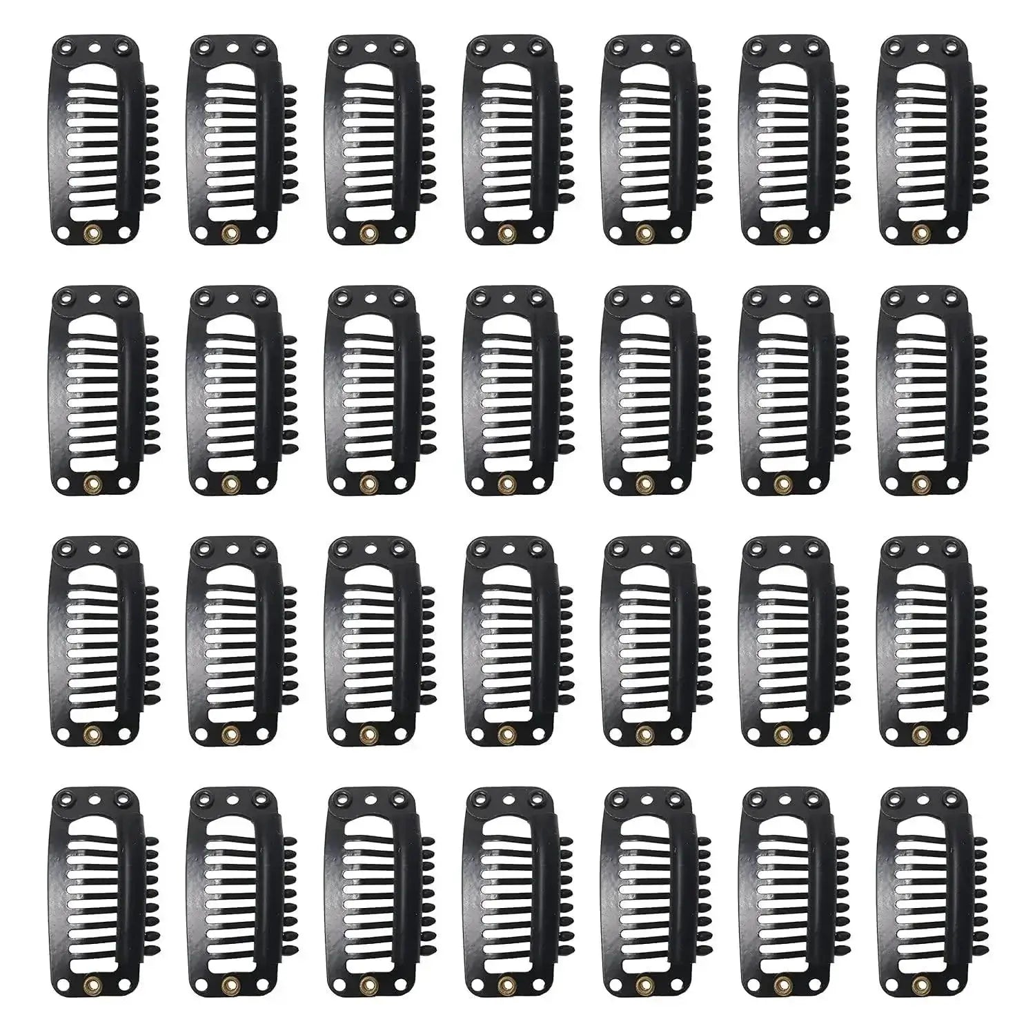 9 Teeth Metal Hair Clips for Effortless Styling Extensions