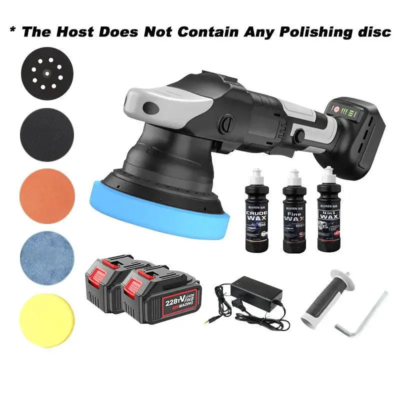 900W Cordless Car Polisher Machine Brushless Wireless Kit