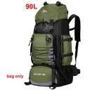 90L Waterproof Hiking Backpack Large Capacity Rucksack