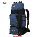 90L Waterproof Hiking Backpack Large Capacity Rucksack
