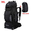 90L Waterproof Hiking Backpack Large Capacity Rucksack
