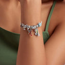 925 Silver Bee Charm Bracelet With DIY Pendants And Beads