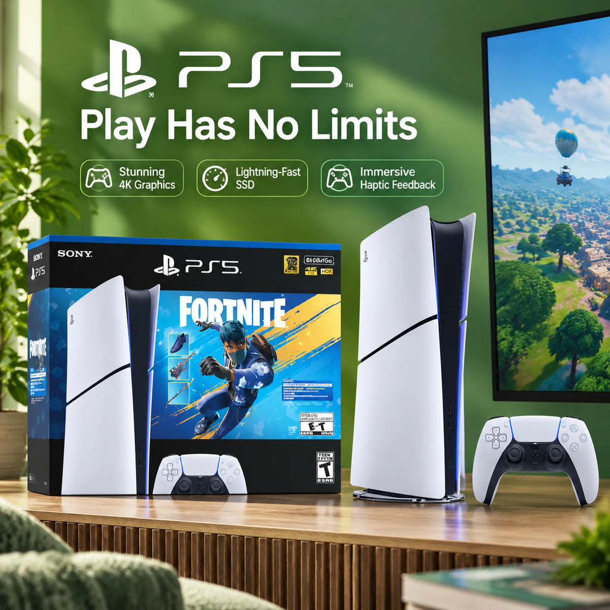 Playstation System Featuring Fortnite Flowering