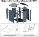 Large Outdoor Resin Storage Shed