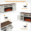 80 Inch Wood Farmhouse TV Console