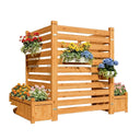 Freestanding Wood Garden Privacy Screen