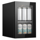 EKOJUCE Mini Fridge with Glass Door | Countertop Beverage Cooler