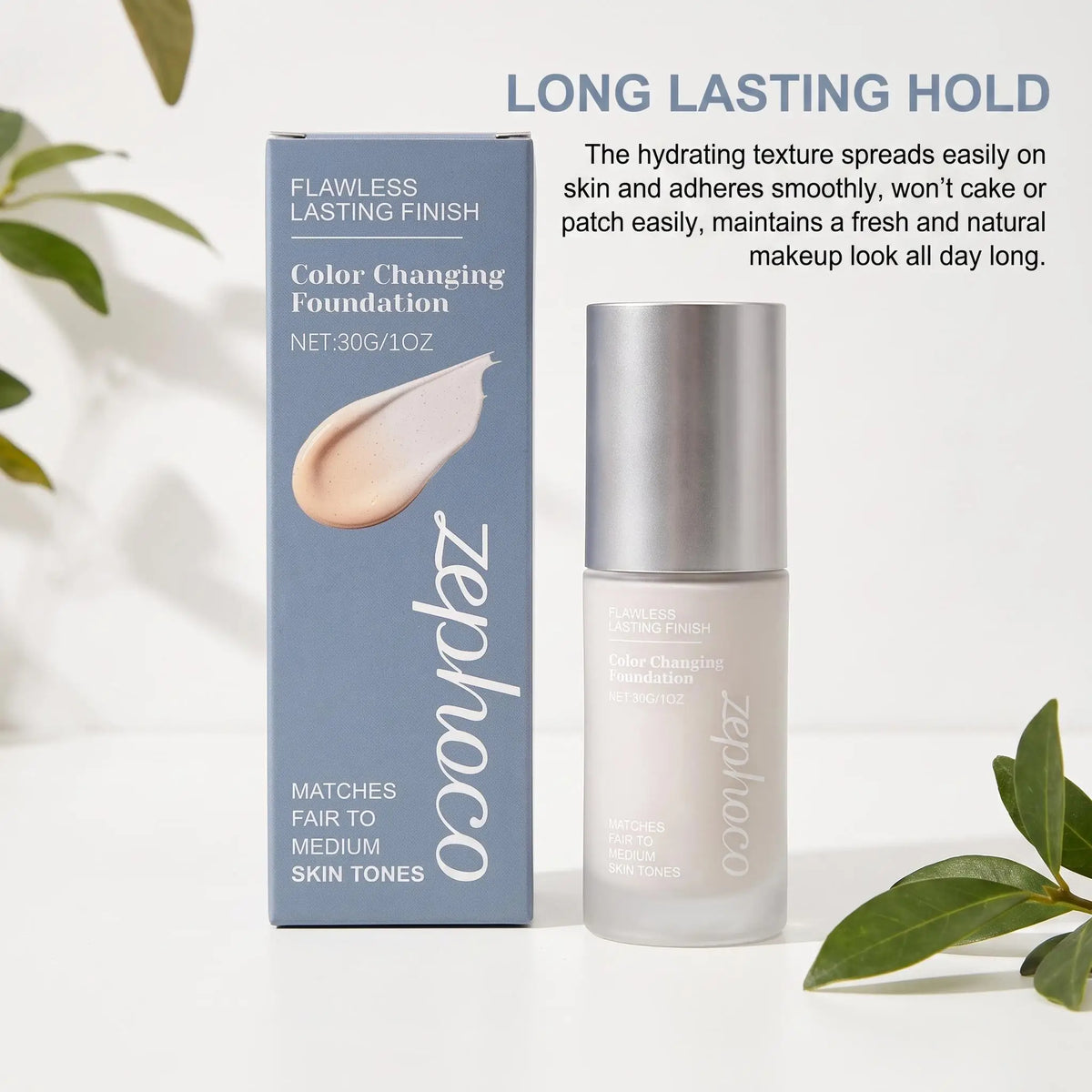 Zephoco Color Changing Foundation Waterproof