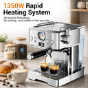 Ultra Espresso Machine, Barista Espresso Maker with Steam Wand |