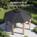 Nordivale Cedar Hardtop Gazebo