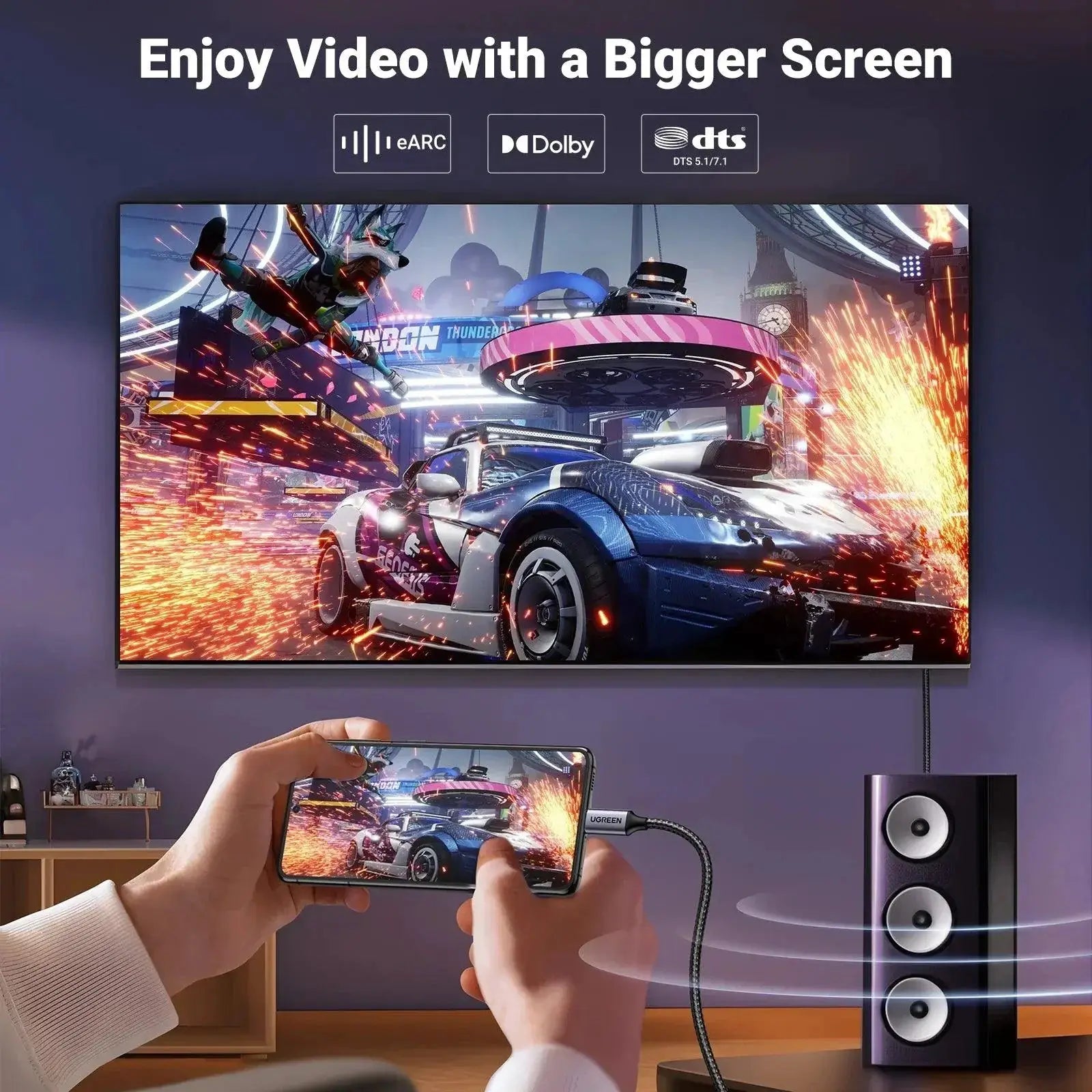 UGREEN USB C to 8K DisplayPort Cable Ultimate Visual Clarity