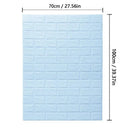 3D Brick Pattern Self Adhesive Waterproof Wall Sticker