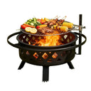 Portable Steel Fire Pit With Grill