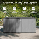 Waterproof 21 Cu Ft Resin Deck Box
