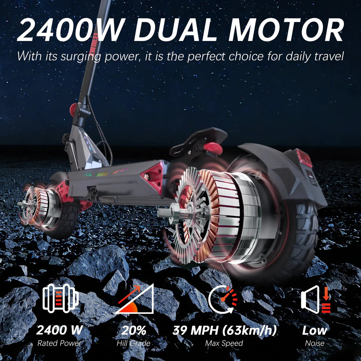 ZWHEEL Electric Scooter — product view 3