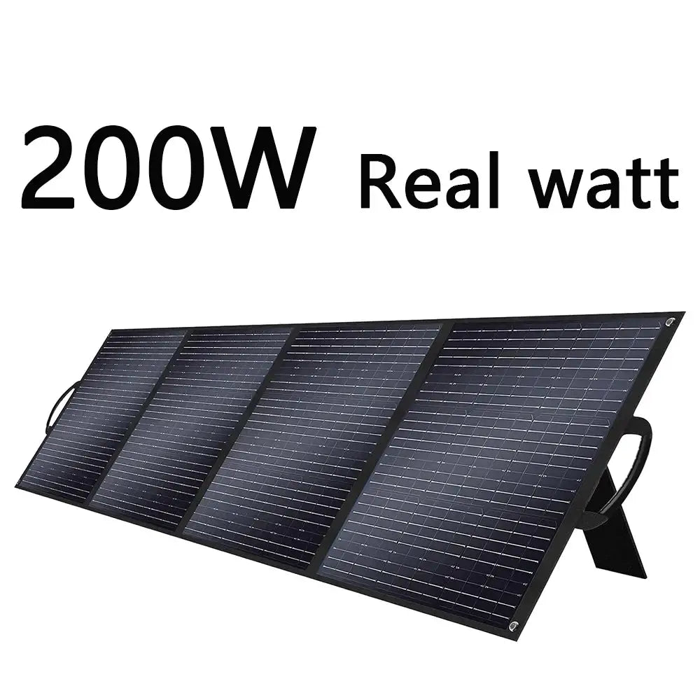 SOLARPLAY 200W Portable Foldable Solar Panel 18V Flexible Solar Panel for Family Camping Trip for Tourism Camping Power Station