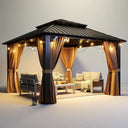 Nordivale Heavy Duty Brown Gazebo