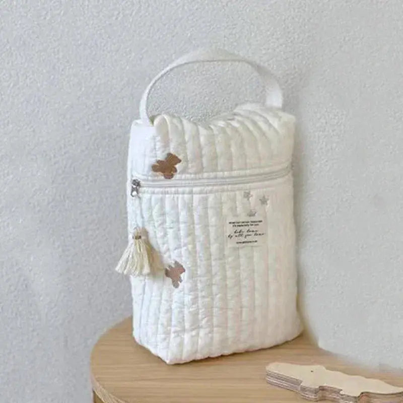 Portable Stroller Nappy Bag Quilted Baby Diaper Organizer