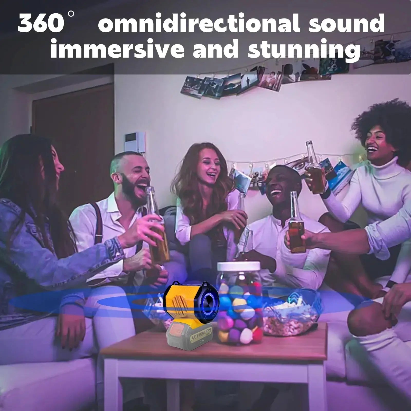 Cordless Bluetooth Speaker With USB Type C Port Portable - OurLum.com