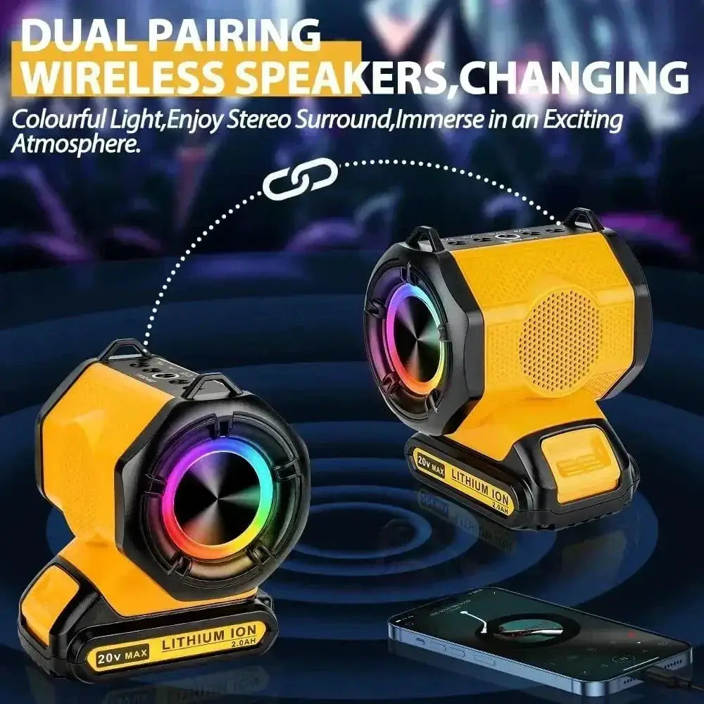 Battery Powered Bluetooth Speaker Outdoor Portable