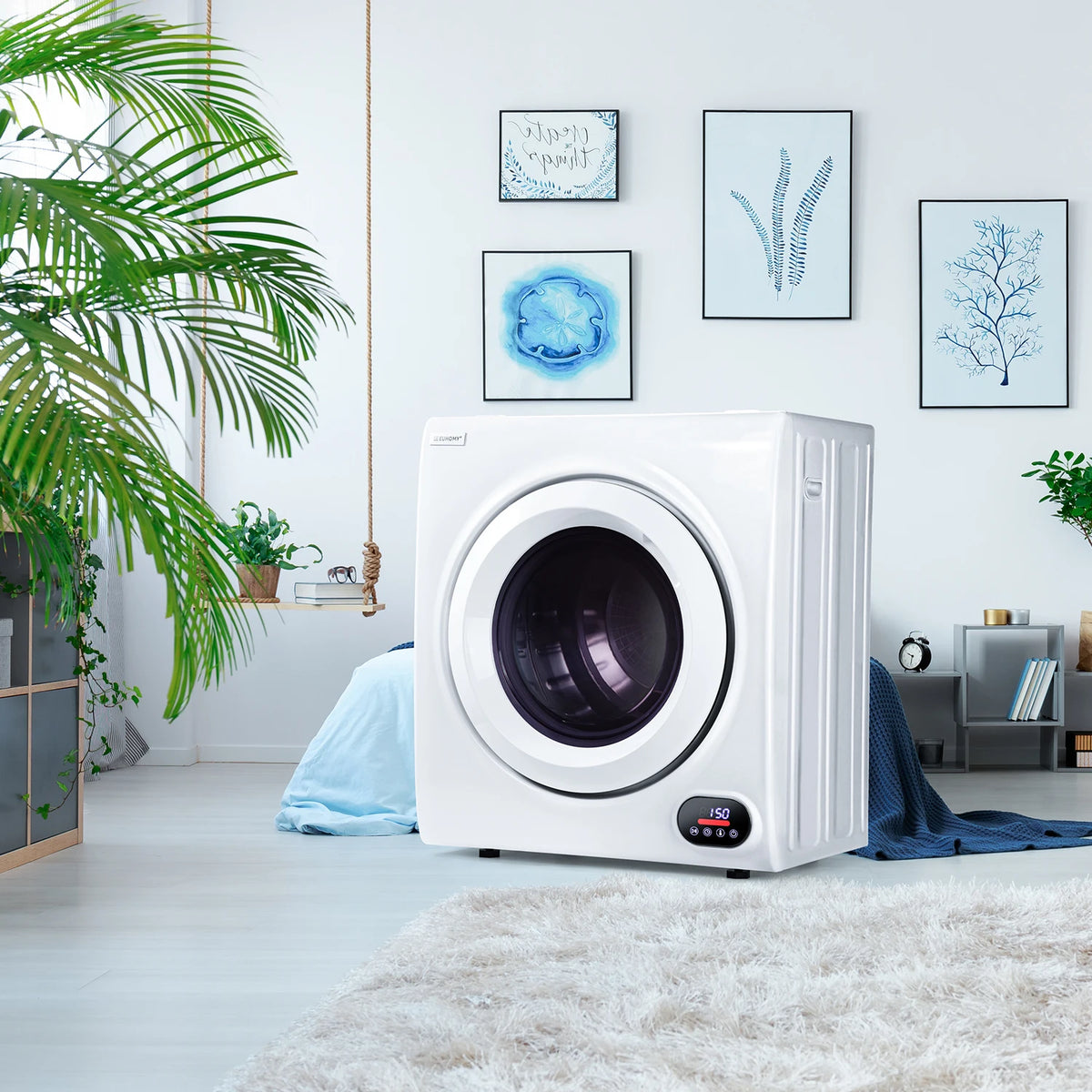 EKOJUCE Front‑Load Compact Clothes Dryer, Cu.Ft Laundry Dryer — product view 2