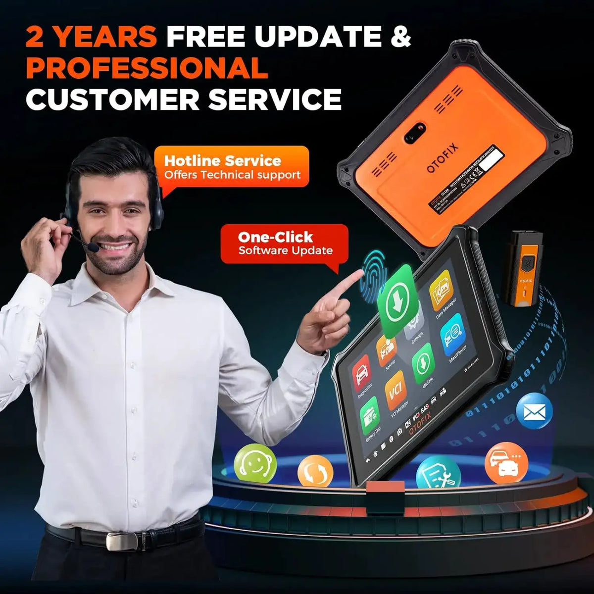 OTOFIX LITE Scanner Car Diagnostic Tool Bluetooth Wireless — product view 3