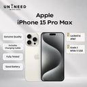 Apple / iPhone 15 Pro Max / A2849 / Genuine Original Apple Device, Authentic Hardware, Free Charging Cable Included Good Condition Refurbished Used Iphone