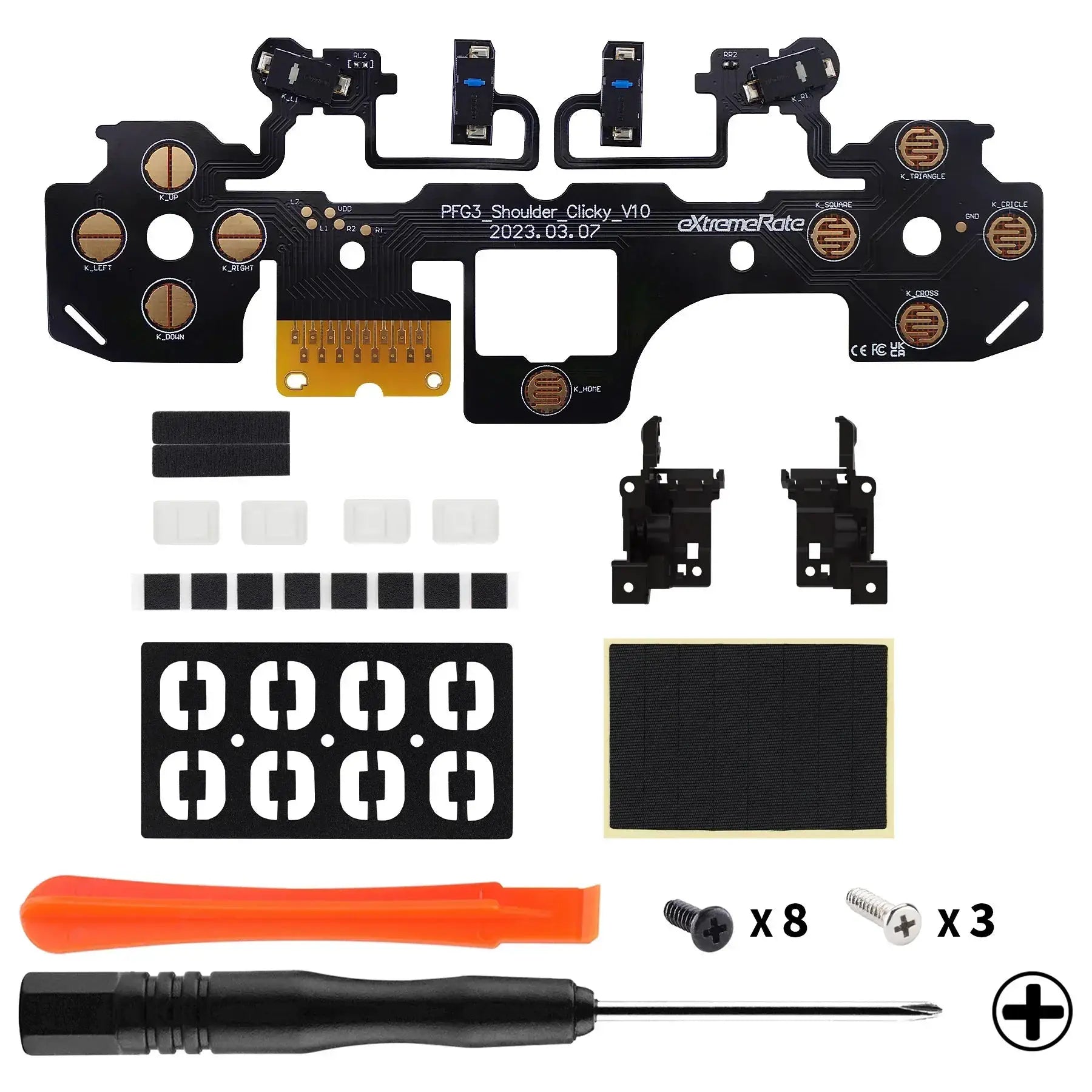 eXtremeRate PS5 Hair Trigger Kit Micro Switch Clicky