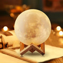 Moon Lamp: 8cm Battery-Powered LED Night Light for Kids Decor