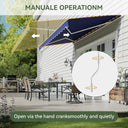 12x10 Retractable Crank Patio Shade