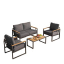 Modern 4 Piece Outdoor Conversation Set