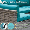 Nordivale 9 Piece Deep Seat Cushions