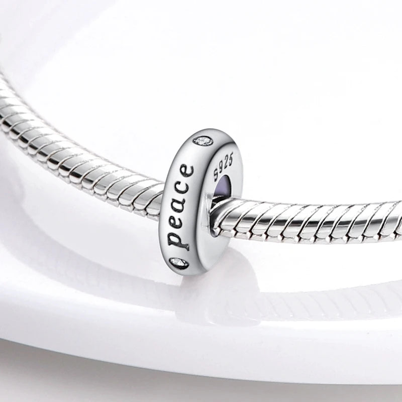 Silicone Spacer Beads Silver Plated