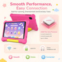 7 Inch Kids Tablet Full Set Android 15 24GB(3+21GB Virtual) 32GB ROM Five‑Core Processor 2800mAh WiFi Bluetooth5.4 With Headphone Writing Drawing Board Carry Bag Children Educational Learning Tablet