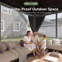 12x10ft Galvanized Steel Gazebo