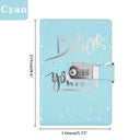 A5 Lockable Leather Journal - Secure Travel Diary Planner