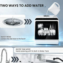EKOJUCE Compact Countertop Portable Dishwasher, Equipped