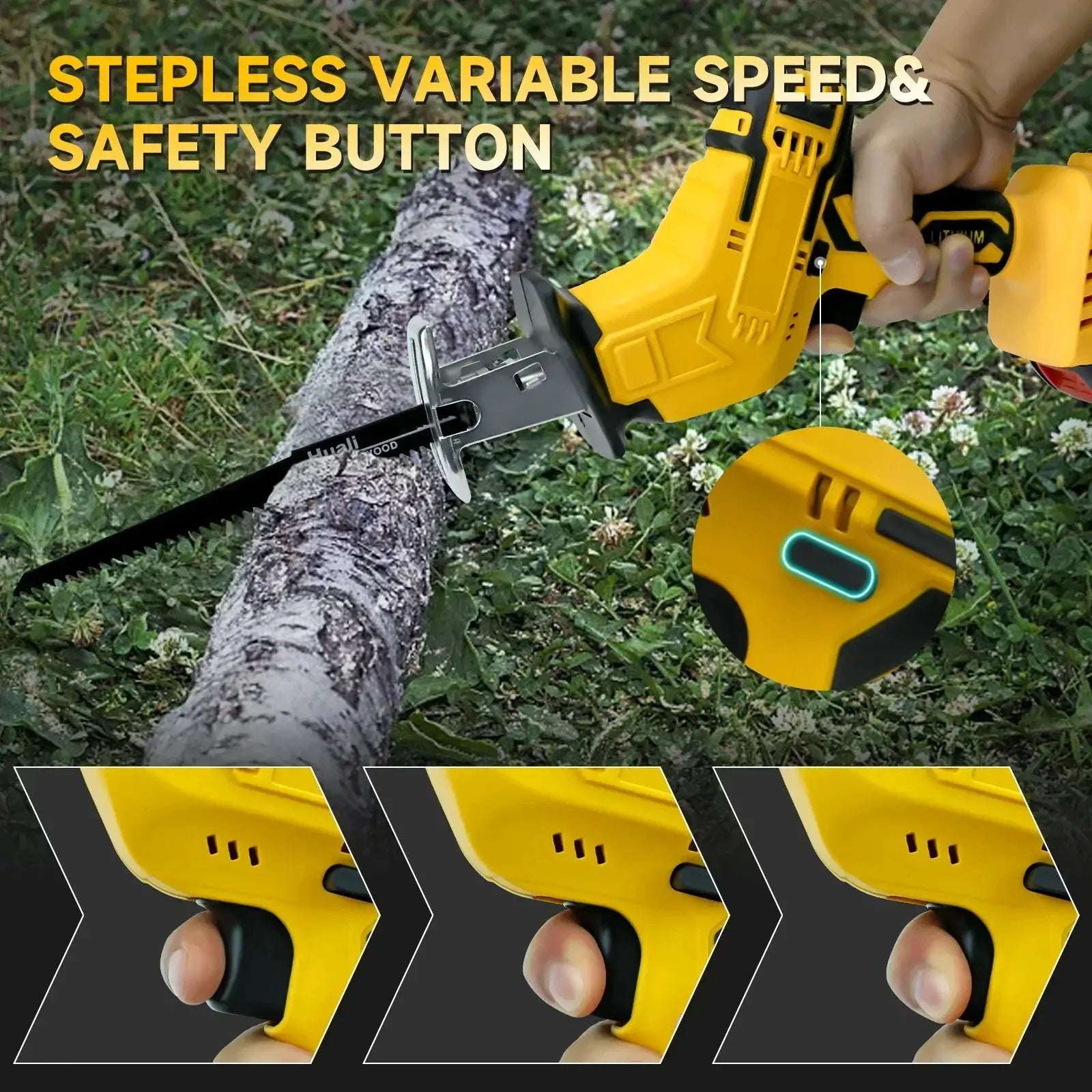 Cordless Reciprocating Saw 20V High Speed Tool Ready