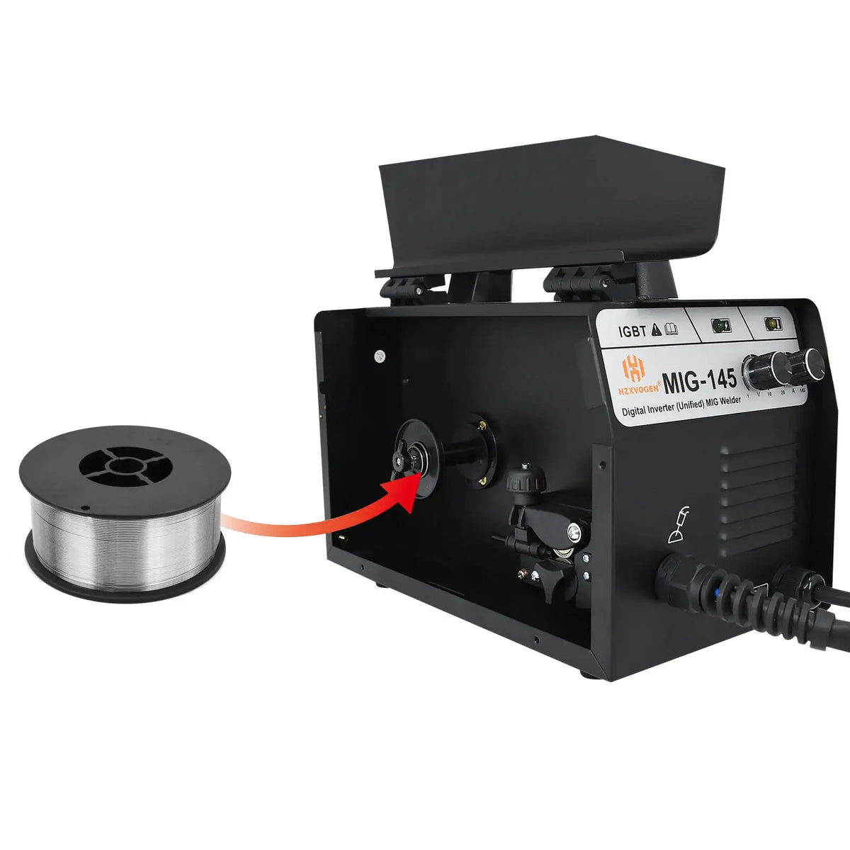 HZXVOGEN Flux Cored Welding Wire Gasless MIG Wire Carbon Steel — product view 6