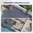 Louvered 10x10ft Aluminum Pergola