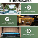 Breathable Canvas Outdoor Gazebo